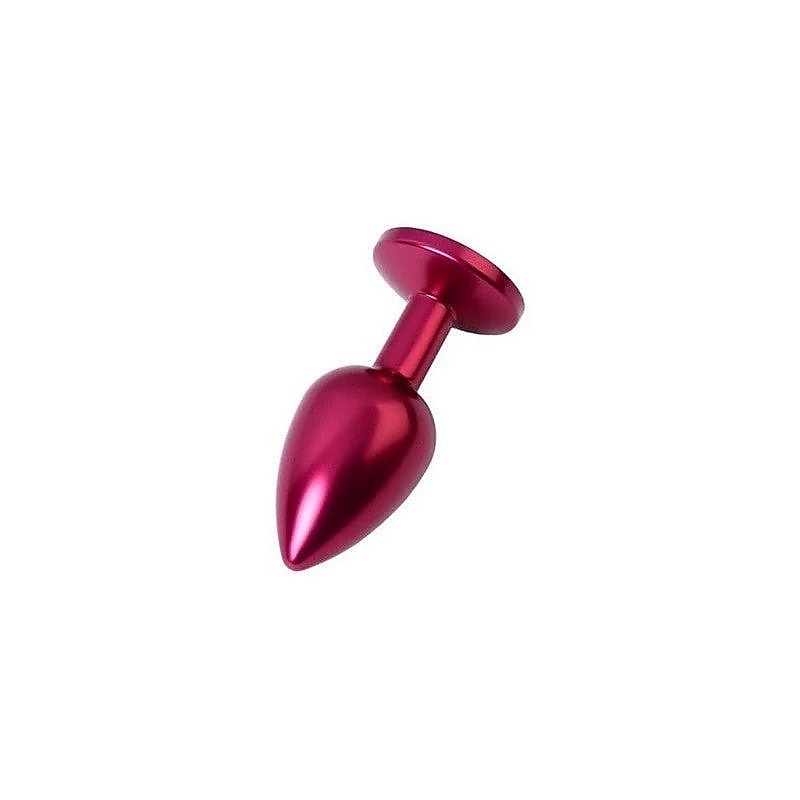 Metal Anal Plug With Coloured Crystal Gem by ToyFa - Butt Plugs