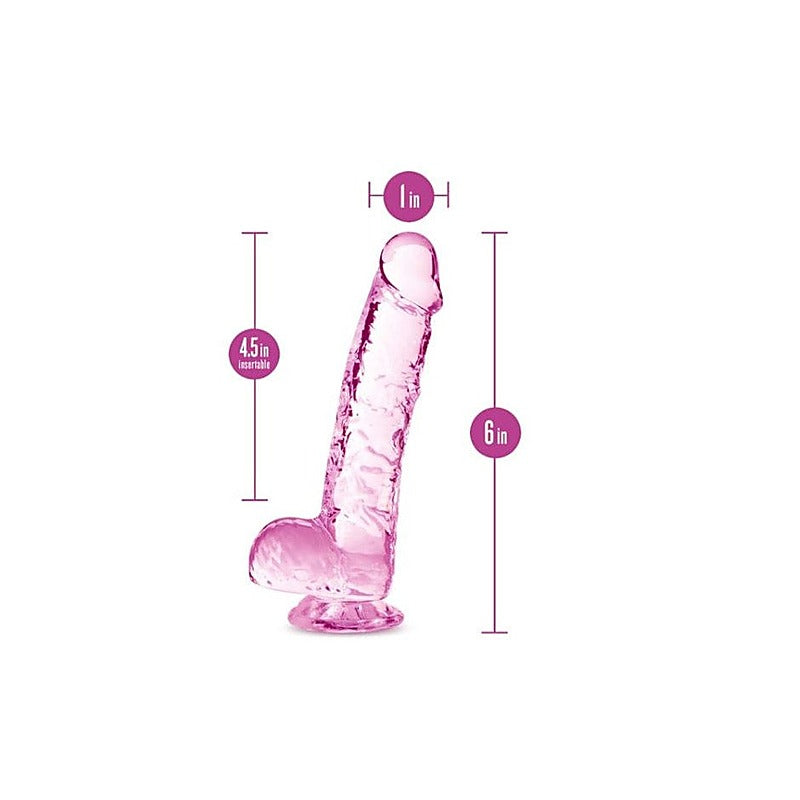 Naturally Yours 6 Inches Crystalline Suction Cup Realistic - Realistic Dildos