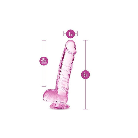 Naturally Yours 6 Inches Crystalline Suction Cup Realistic - Realistic Dildos