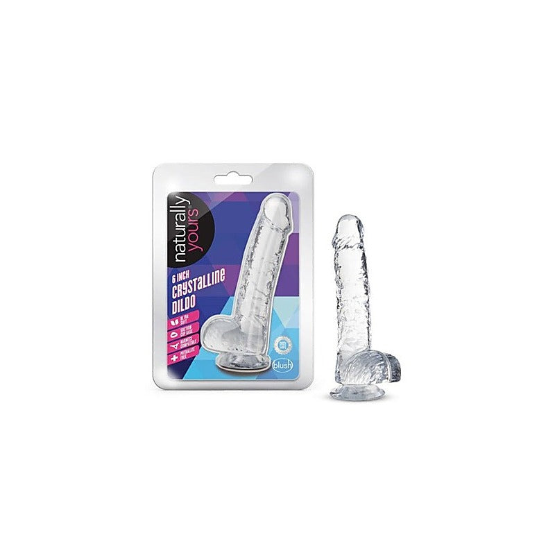 Naturally Yours 6 Inches Crystalline Suction Cup Realistic - Realistic Dildos