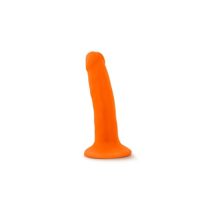Neo Dual Density Realistic Cock 6 Inch Neon Orange - Realistic Dildos