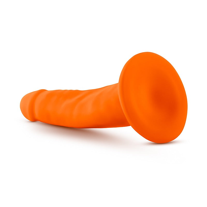 Neo Dual Density Realistic Cock 6 Inch Neon Orange - Realistic Dildos