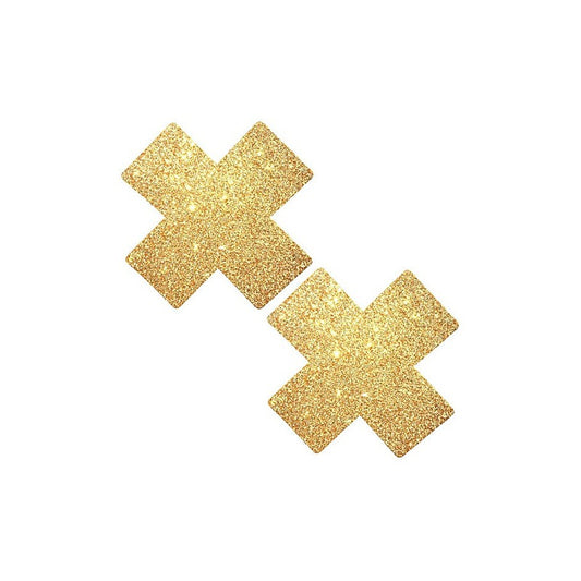 Golden Fairy Dust X Factor Womens Nipple Pasties - Fancy Dress Ups