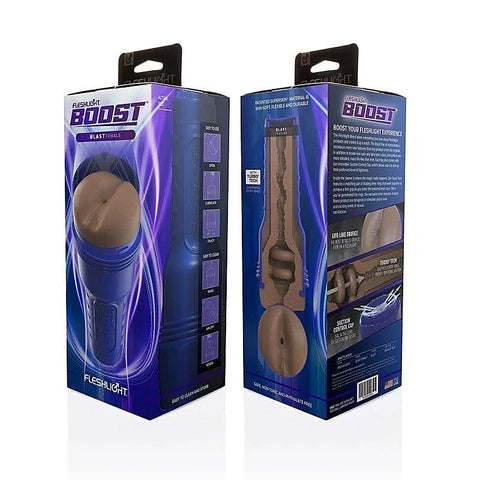 Fleshlight Boost Blast Female Realistic Butt Stroker Medium with Suction Control - Fleshlight Male Masturbators