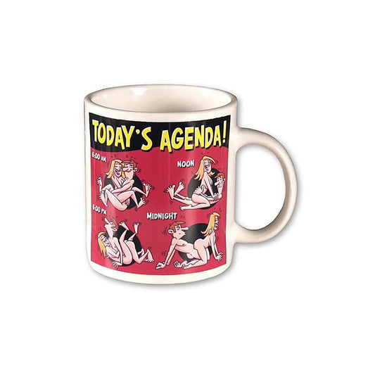 Today's Agenda Hilarious Coffee Mug by Ozze Creations - Party Gifts and Novelties