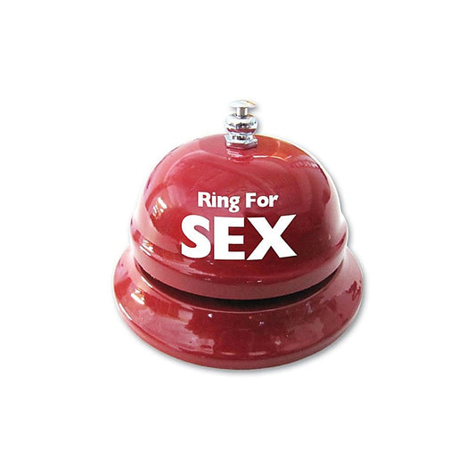 Novelty Ring for Sex Flashy White on Red Table Bell - Party Gifts and Novelties