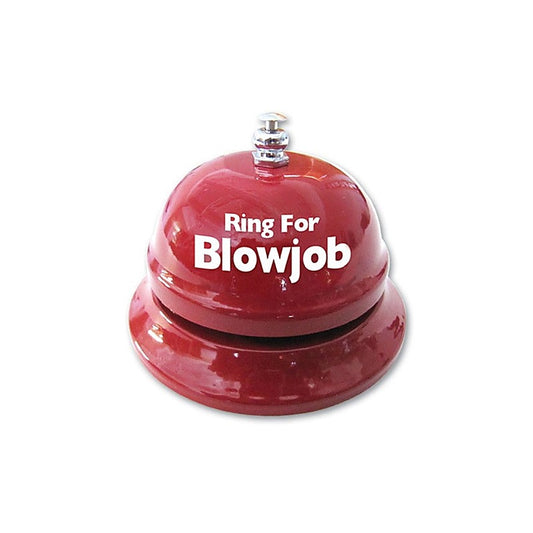 Novelty Ring for Blowjob Flashy White on Red Table Bell - Party Gifts and Novelties