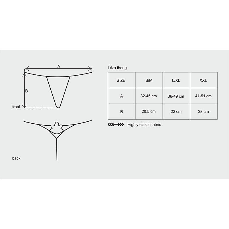 Premium Obsessive Luiza Thong by Obsessive - G-Strings, Panties and Shorts
