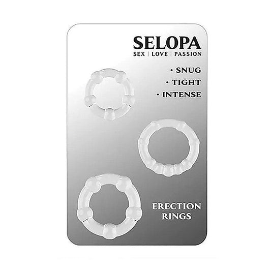 Selopa ERECTION RINGS Cock Rings Set of 3 - Cock Rings