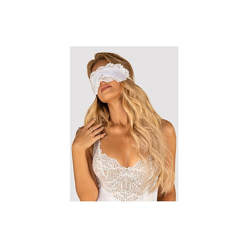 Amor Blanco Eye Mask by Obsessive - Masks And Blindfolds