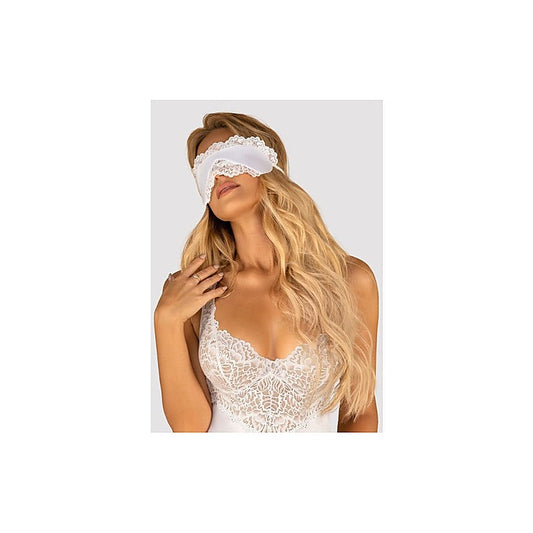 Amor Blanco Eye Mask by Obsessive - Masks And Blindfolds