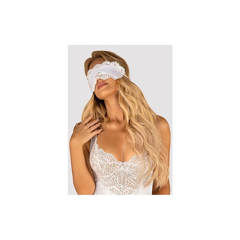 Amor Blanco Eye Mask by Obsessive - Masks And Blindfolds