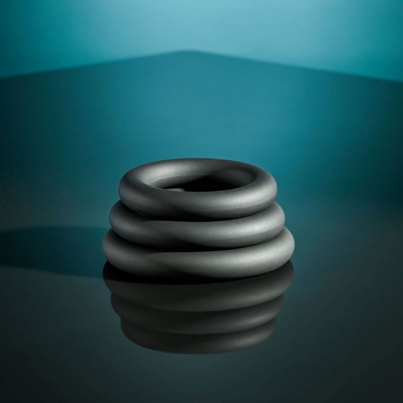 Selopa's Pleasure-Enhancing 3-Ring Circus Set - - Cock Rings