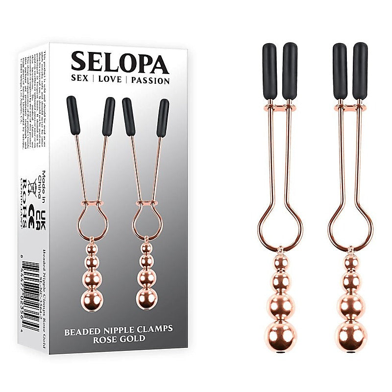 Beaded Nipple Clamps by Evolved - Nipple and Clit Clamps