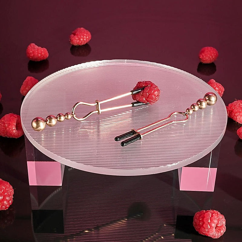 Beaded Nipple Clamps by Evolved - Nipple and Clit Clamps