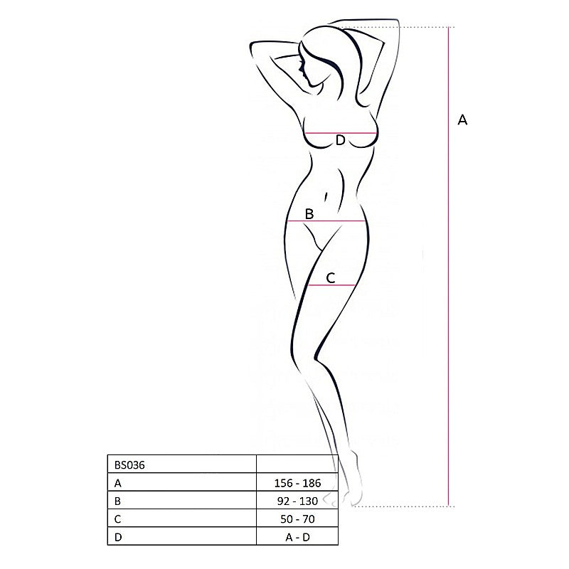 Premium BS036 Bodysuit by Passion Lingerie - Teddies and Bodysuits