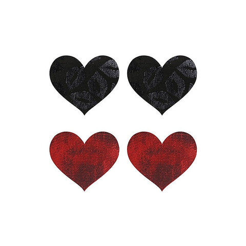 Stolen Kisses Hearts Shaped Nipple Pasties by Xgen Products - Fancy Dress Ups