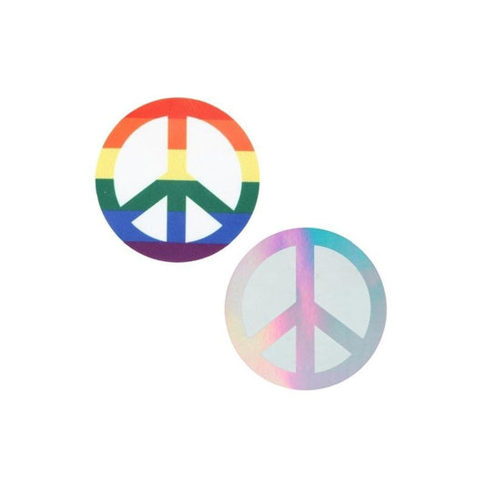 Pride Peace Sign Pasties Costume by Xgen Products - Fancy Dress Ups