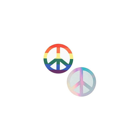 Peekaboo Pride Peace Sign Pasties by Xgen Products - Fancy Dress Ups