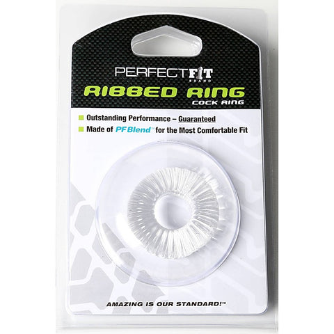 Ribbed Stretchy Cock Ring by Perfect Fit - Stretchy Cock Rings