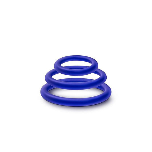 Performance Silicone Cock Rings Set 3 Piece - Cock Ring Sets