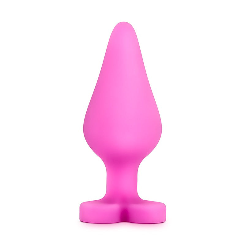 Play With Me Naughty Candy Heart Silicone Butt Plug - Butt Plugs