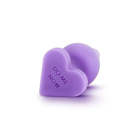 Play With Me Naughty Candy Heart Silicone Anal Plug - Butt Plugs