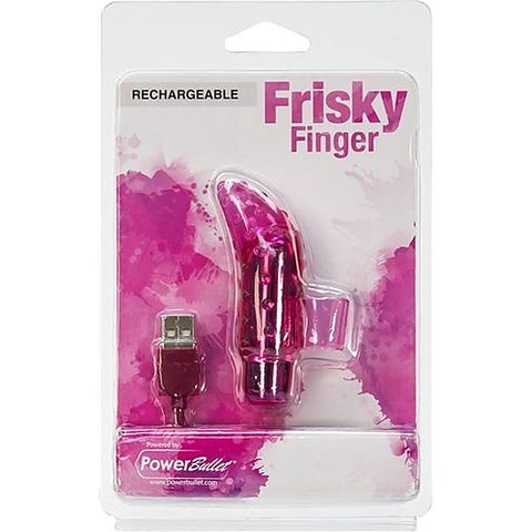 BMS Factory PowerBullet Rechargeable Frisky Finger Adult Massager Vibrator - Finger and Tongue Vibrators