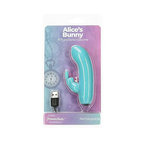 BMS Factory PowerBullet Alices Bunny Rechargeable Bullet Vibrator with Rabbit Sleeve - Bullet Vibrators