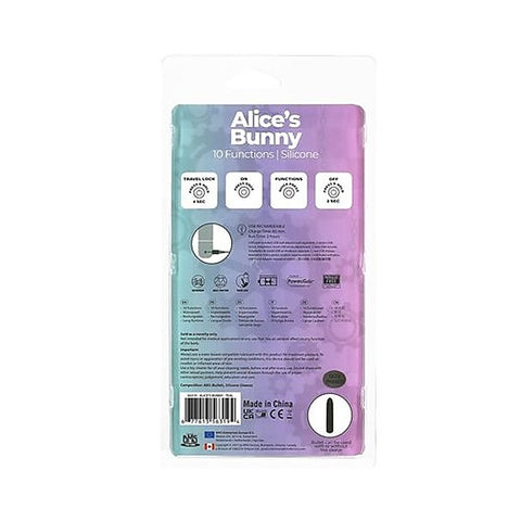 BMS Factory PowerBullet Alices Bunny Rechargeable Bullet Vibrator with Rabbit Sleeve - Bullet Vibrators
