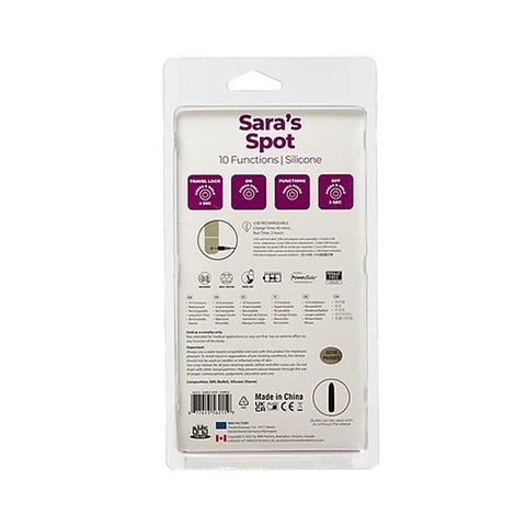 BMS Factory Power Bullet Saras Spot 10 Functions G Spot Vibrator USB Rechargeable - G-Spot Vibrators