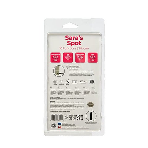 BMS Factory Power Bullet Saras Spot 10 Functions G Spot Vibrator USB Rechargeable - G-Spot Vibrators