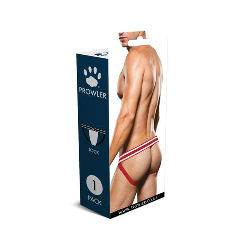 White Red Mens Jock Strap Underwear by Prowler - Jocks and G-Strings