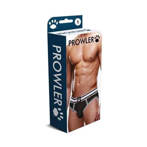 Backless Mens Brief White Black by Prowler - Mens Briefs And Boxers