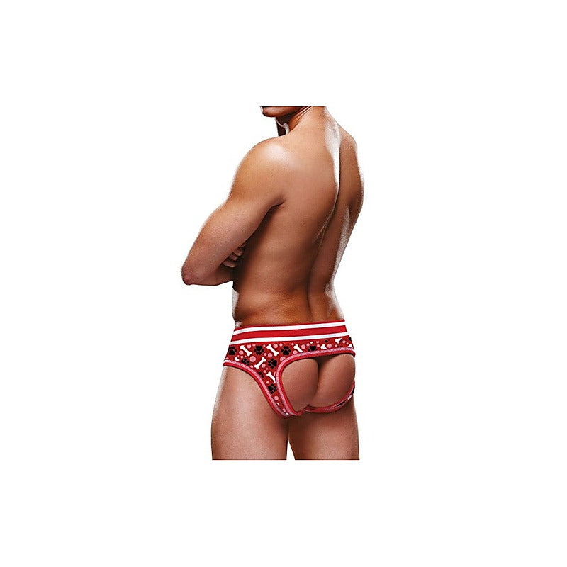 Premium Red Paw Open Back Mens Brief by Prowler - Mens Briefs And Boxers
