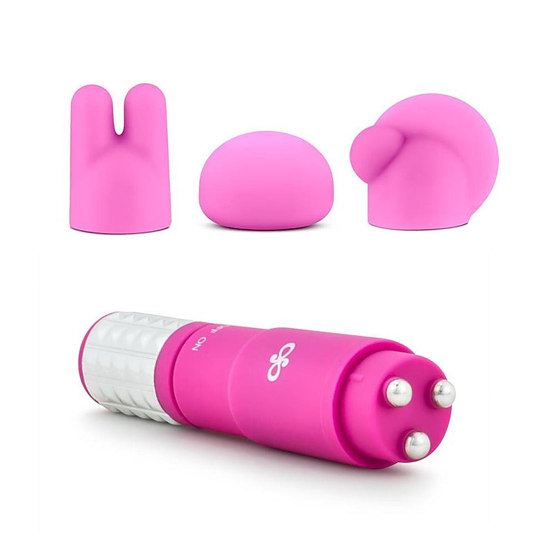 Rose Revitalize Silicone Adult Massage Kit with 3 Attachments - Sex Kits