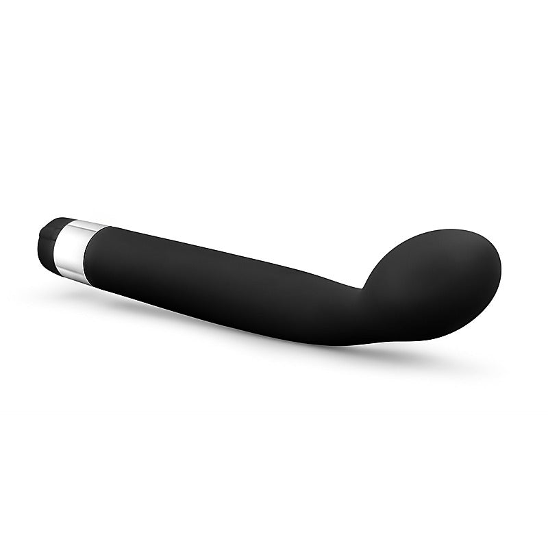 Rose Scarlet G 8.5 Inch G Spot Vibrator Black with Curved Bulbous Tip - G-Spot Vibrators