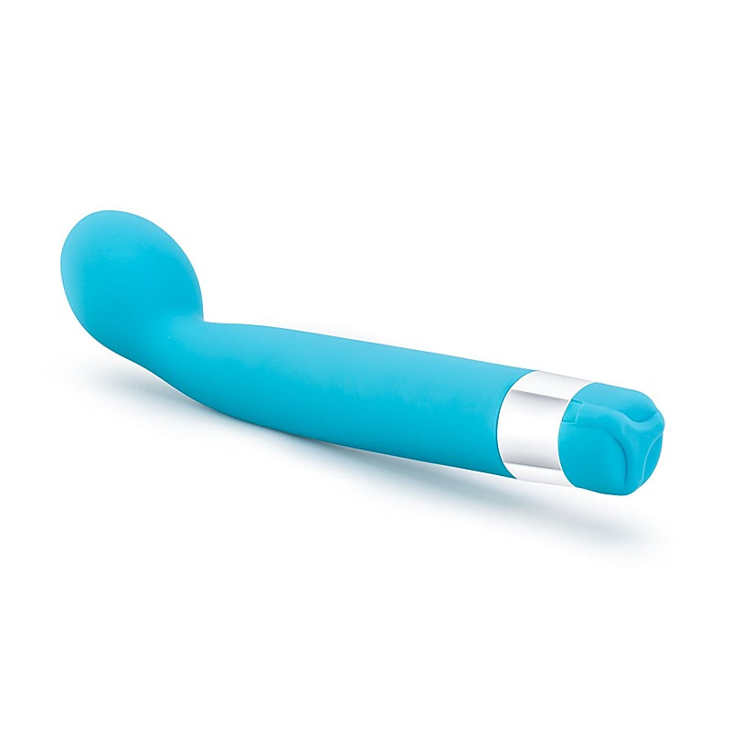 Rose Scarlet G 8.5 Inch G Spot Vibrator Black with Curved Bulbous Tip - G-Spot Vibrators