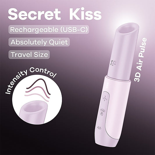 Secret Kiss Air Wave Multi Function Clitoral Vibrator - Clit Ticklers and Pulsators
