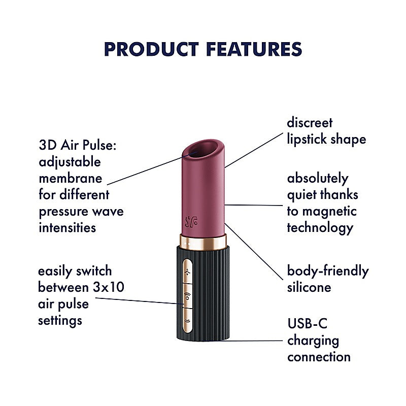 Pro 2 Kiss Usb Rechargeable Clitoral Massager By Satisfyer - Clit Ticklers and Pulsators