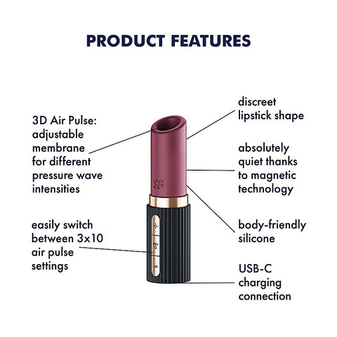 Pro 2 Kiss Usb Rechargeable Clitoral Massager By Satisfyer - Clit Ticklers and Pulsators