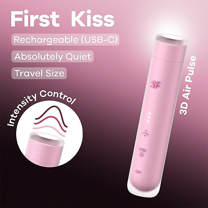 First Kiss Multi Functions Vibrating Clitoral Vibrator - Clit Ticklers and Pulsators