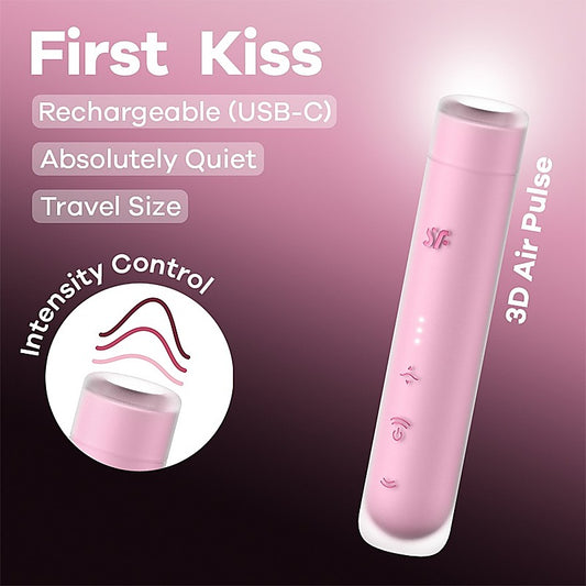 First Kiss Multi Functions Vibrating Clitoral Vibrator - Clit Ticklers and Pulsators