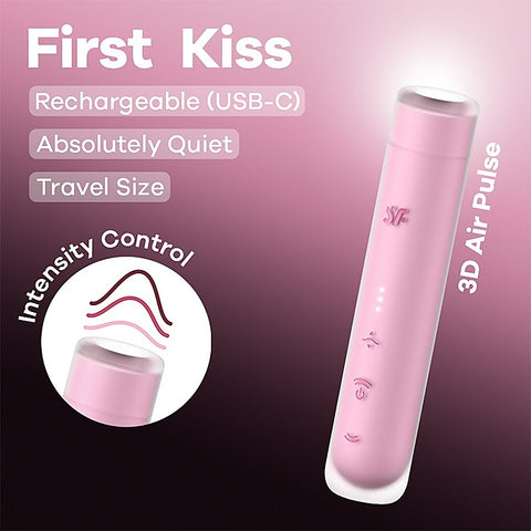 First Kiss Multi Functions Vibrating Clitoral Vibrator - Clit Ticklers and Pulsators