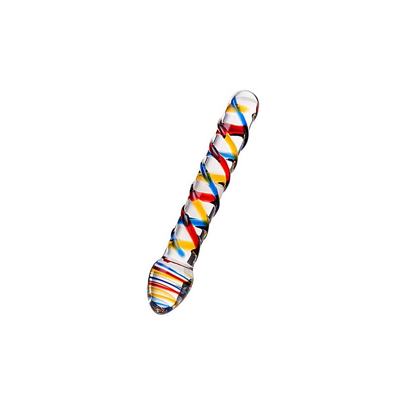 Sexus Tropicana Glass Dildo 19.5cm by ToyFa - Glass Sex Toys