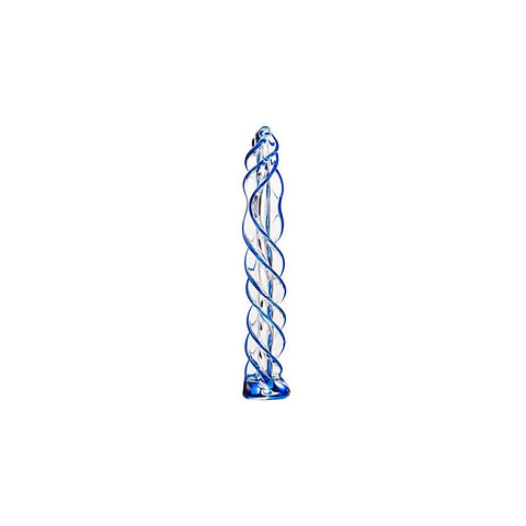 Premium Sexus Blue Helix Glass Dildo by ToyFa - Glass Sex Toys