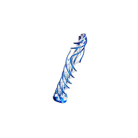Premium Sexus Blue Helix Glass Dildo by ToyFa - Glass Sex Toys