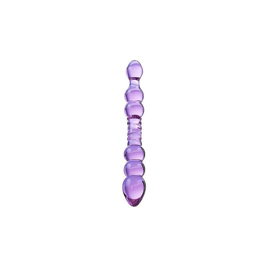 Sexus Mauve 22.8cm Double Ended Glass Dildo by ToyFa - Glass Sex Toys