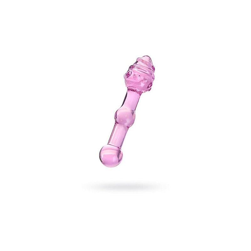 Sexus Unisex Glass Dildo 17cm Pink by ToyFa - Glass Sex Toys