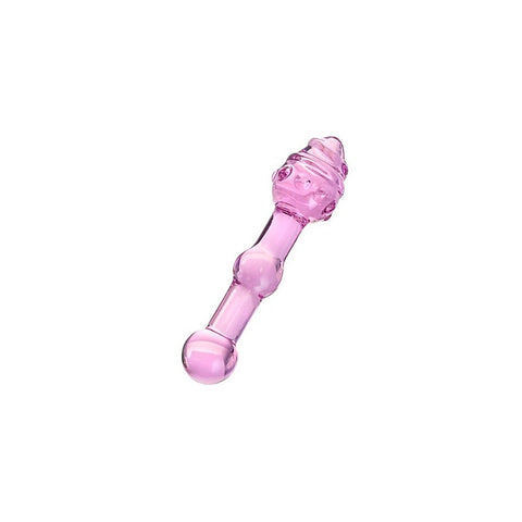 Sexus Unisex Glass Dildo 17cm Pink by ToyFa - Glass Sex Toys